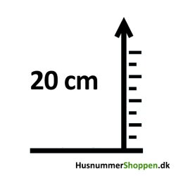 Husnummer 'Nordic' - 20 cm