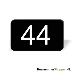 Husnummer skilte 12x7 cm, sorte