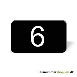 Husnummer skilte 12x7 cm, sorte