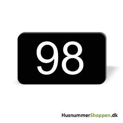 Husnummer skilte 12x7 cm, sorte