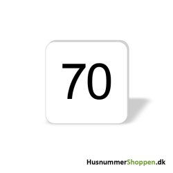 Husnummer skilte 8x8 cm, hvide