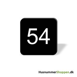 Husnummer skilte 8x8 cm, sorte
