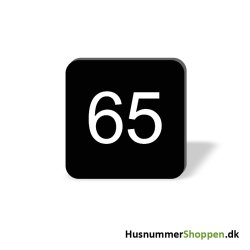 Husnummer skilte 8x8 cm, sorte