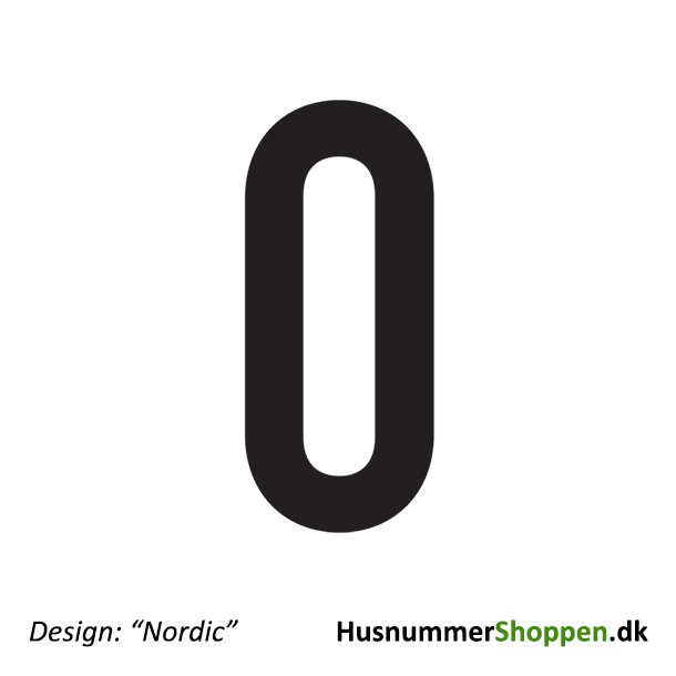Husnummer 'Nordic' - 20 cm