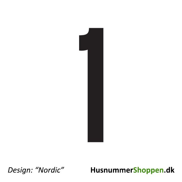 Husnummer 'Nordic' - 20 cm