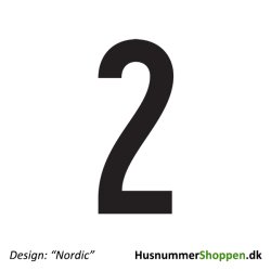 Husnummer 'Nordic' - 20 cm
