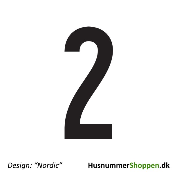 Husnummer 'Nordic' - 20 cm