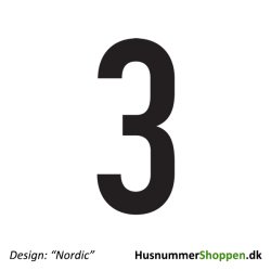 Husnummer 'Nordic' - 20 cm