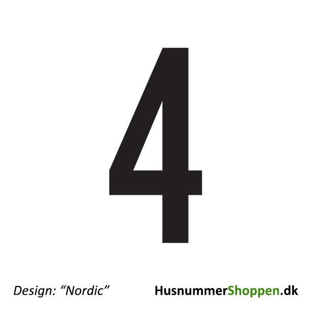 Husnummer 'Nordic' - 20 cm