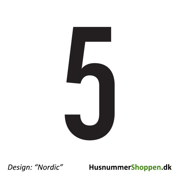 Husnummer 'Nordic' - 20 cm