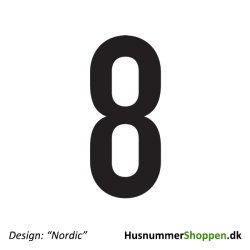 Husnummer 'Nordic' - 20 cm