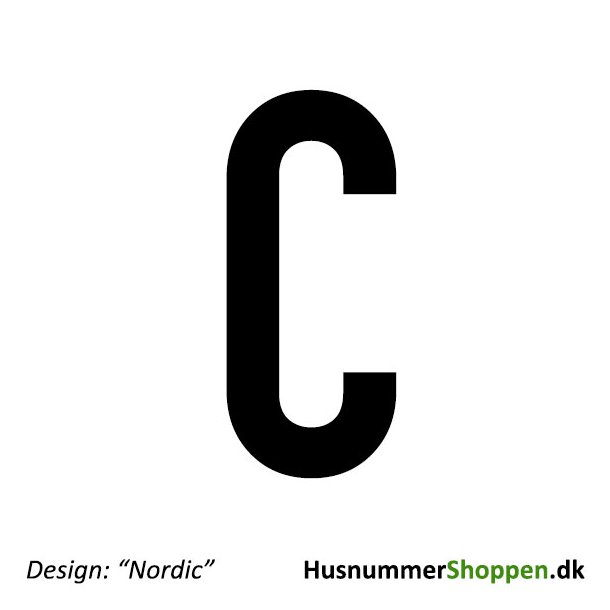 Husnummer 'Nordic' - 20 cm