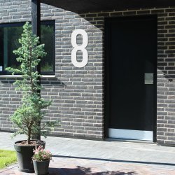 Husnummer 'Nordic' - 70 cm hvid